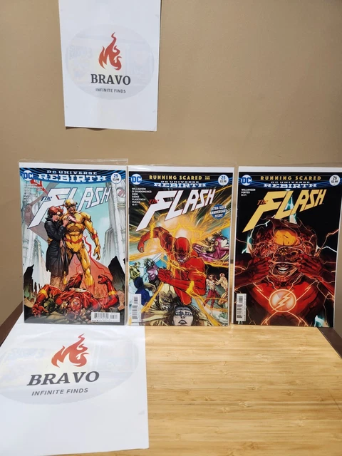 DC Comics Flash (Vol.5 - 2017) 25 26 & 25 Porter Cover Running Scared Rebirth