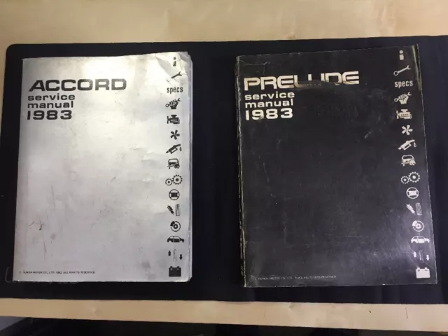 1983 Honda Accord & Prelude Service Manual Factory Original