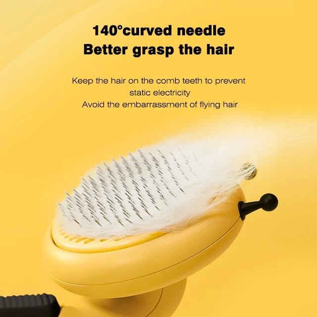 Pet Brush Dog Cat Hair Remover Comb Grooming Massage Deshedding Self 2