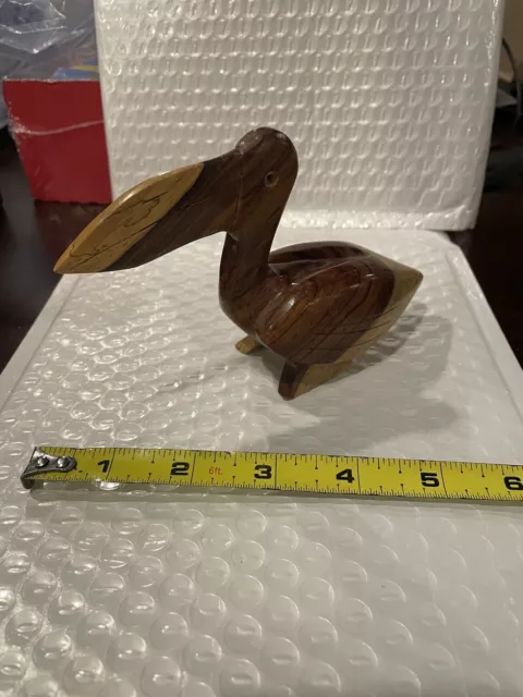 Carved Wood Pelican