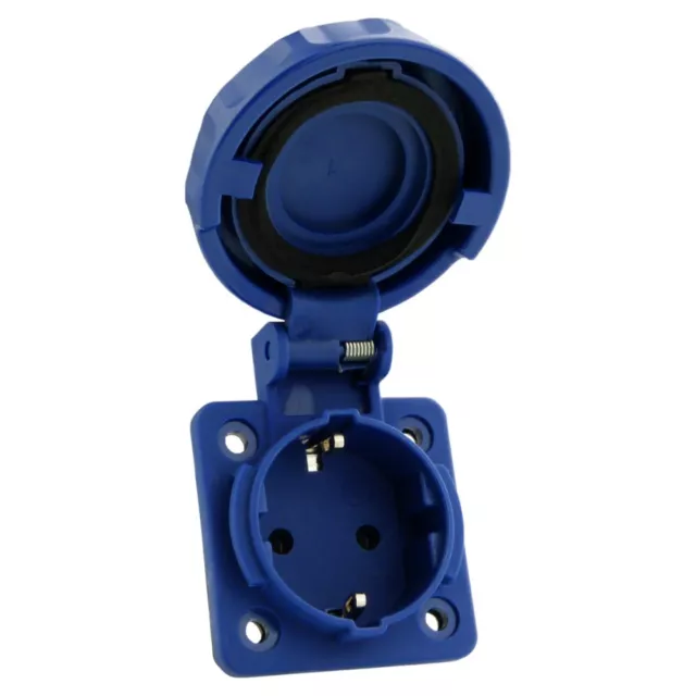 Prise Encastrée 230V 16A IP67 Schuko de Courant Réceptacle Monté Doktorvolt