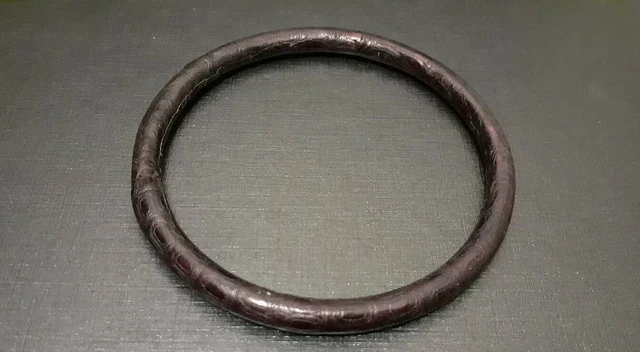 Bracelet Jonc Ethnique Vintage En Os Et Laiton - Style Mosaïque Afrique/Asie - XXe Siècle