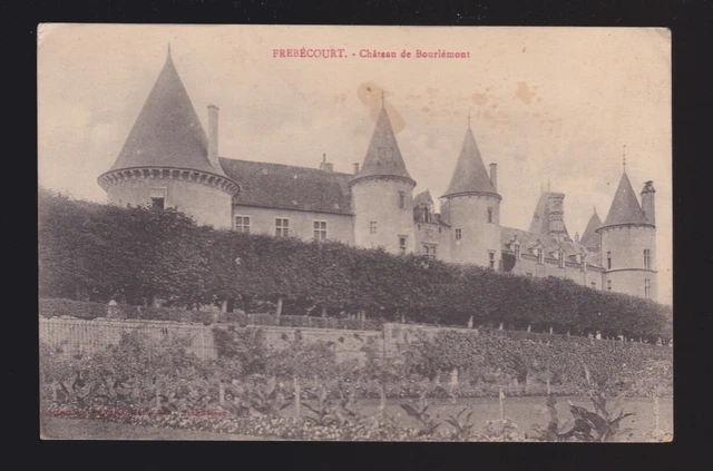 view LES VOSGES FREBECOURT CHATEAU DE BOURLEMONT FRANCE postcard Carte Postale