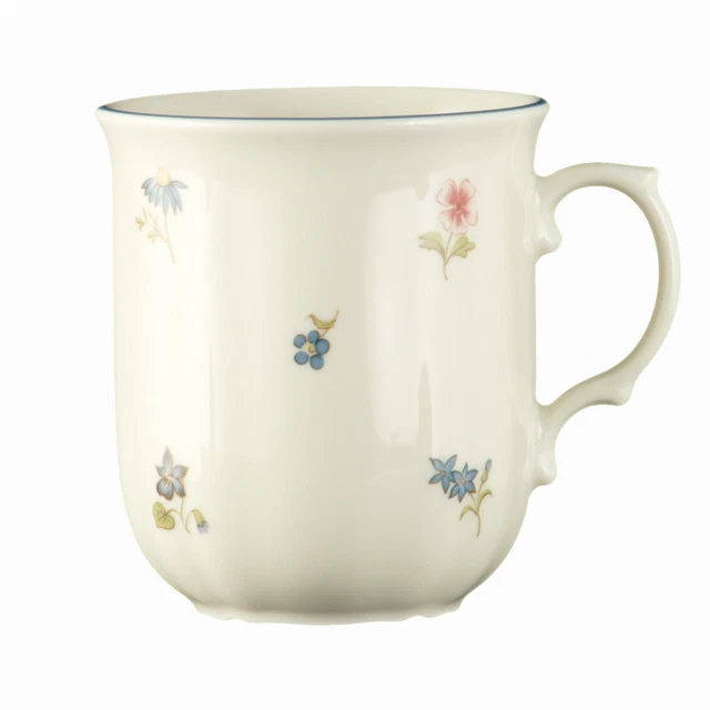 Becher mit Henkel 0,27 l - Seltmann Weiden Marieluise elfenbein Streublume 30308