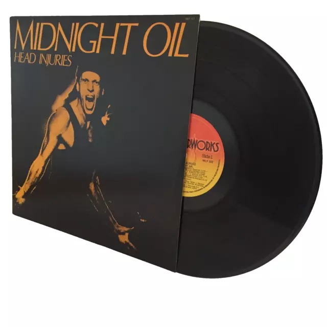 Midnight Oil Vinyl Record Head Injuries LP Plus Inner Sleeve