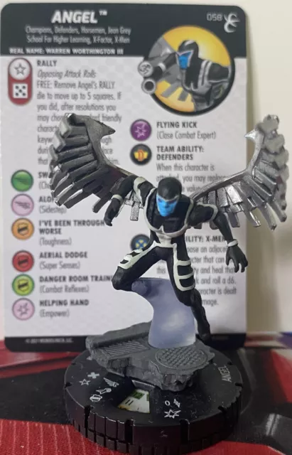 Marvel Heroclix Angel #058 w/ Card X-Men Rise and Fall Set