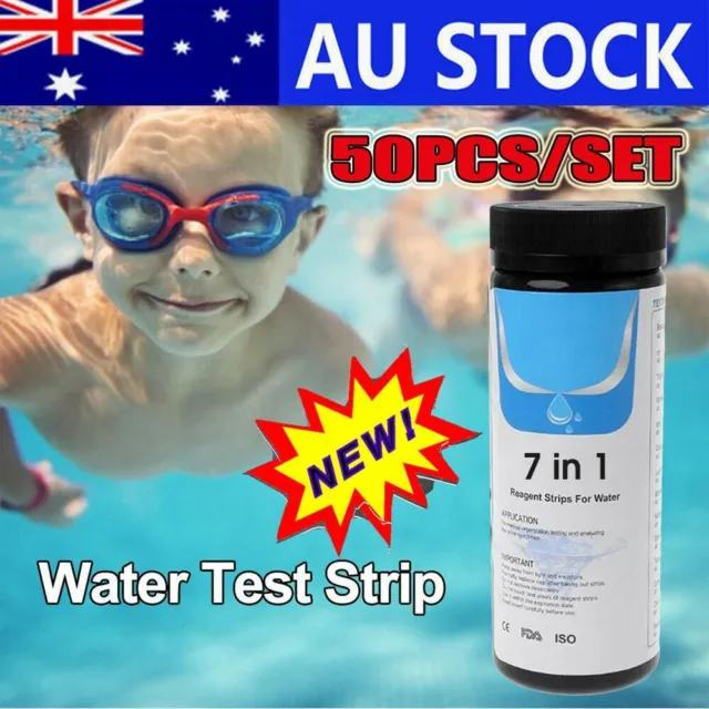 7 in 1 Aquarium Fish Tank Water Tropical Test Strips Kit Nitrite PH DM
