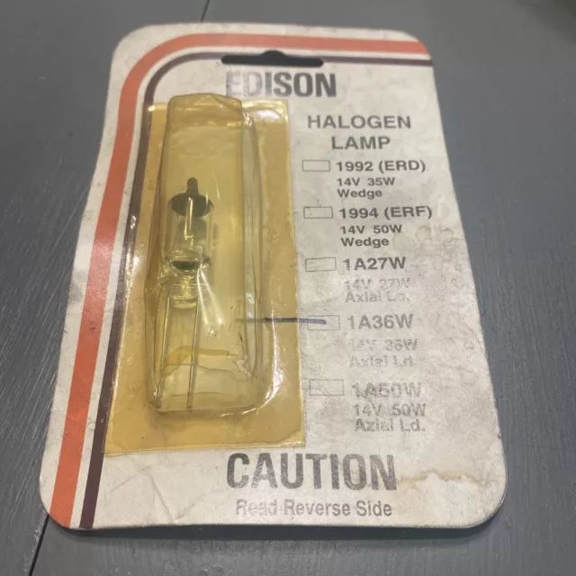 Edison 1A36W Miniature Halogen Lamp, 36 Watt, New