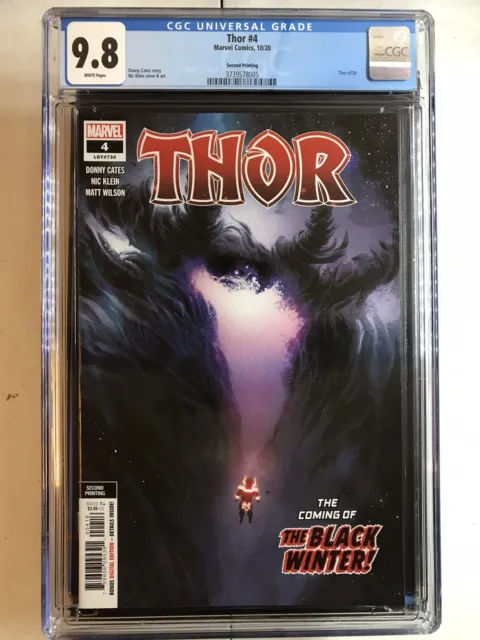 Thor #4 2nd Printing CGC 9.8 Black Winter (Marvel Oct 2020)