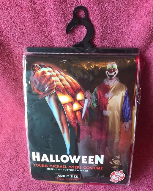 HALLOWEEN - YOUNG MICHAEL MYERS CLOWN COSTUME - ADULT Trick or Treat Studios NEW