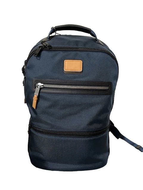 TUMI Alpha Bravo Essential Backpack Blue & Black Business Bag 139766 232655