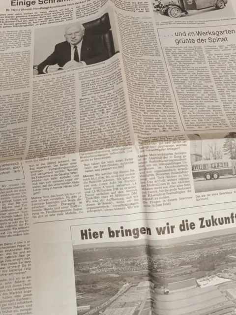 100 Jahre Karl Kässbohrer Setra Omnibus Reisebus Zeitschrift Zeitung Prospekt 12 3