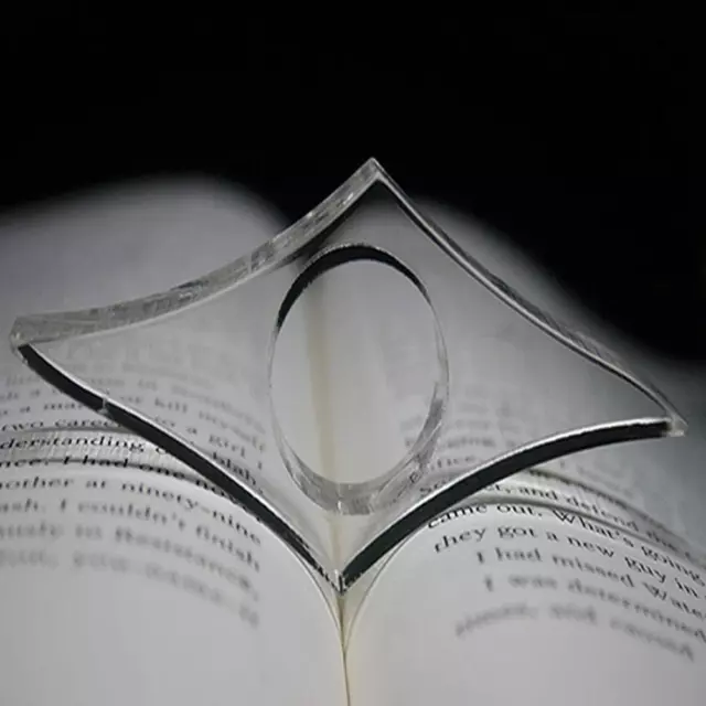 Acrylic Book Paper Clips Page Holder Stationery School Office Bookmarks (M)