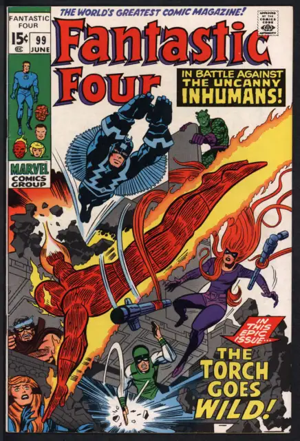 Fantastic Four #99 7.0 // Marvel Comics 1970