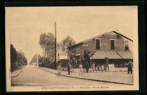 CPA Boissy-Saint-Léger, Bois Clary, Rue de Marolles 1946
