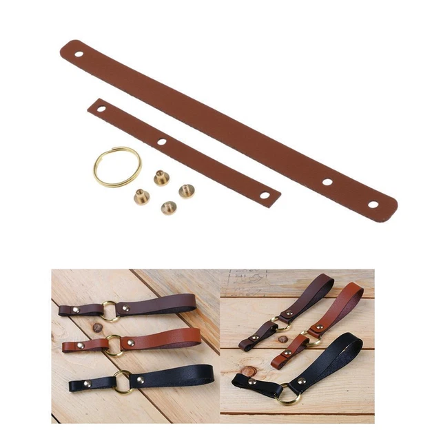 2 piezas/juego de cordones de cuero hacer kits llavero cuerda material profundo