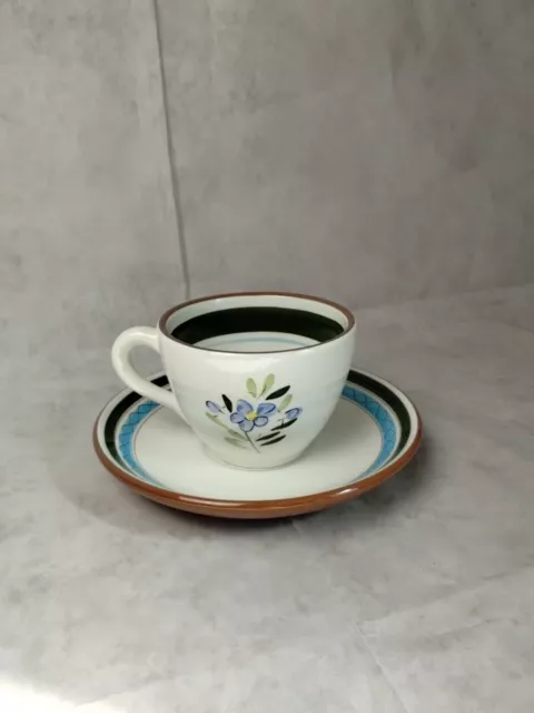 Vtg Stangl Pottery "Country Garden" Tea cup And Saucer Plate 6 3/8"