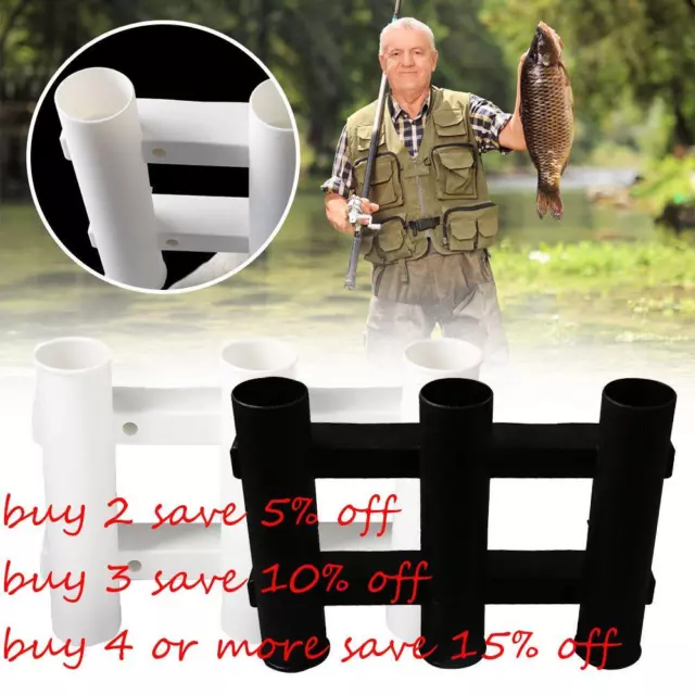DUAL HEAD ROTATION Pole Pod Stand Ground Stand 3 Link boat Fishing Rod  Holder $19.10 - PicClick AU