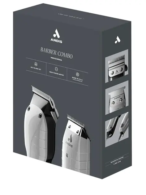 Andis #66615 Barber Clipper/Trimmer Combo Adjustable Blade Clipper Corded NEW