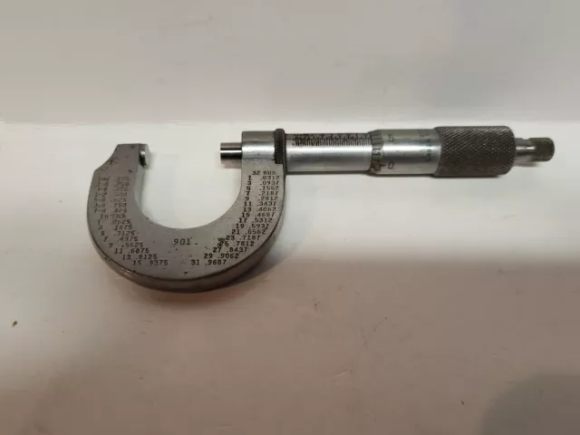 Reed Small Tool Works 901  0-1” Outside Micrometer
