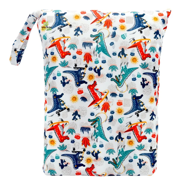 Reusable Multiuse Wet Bag For Cloth Nappy/Diaper Swimmers Sporty Croc 2