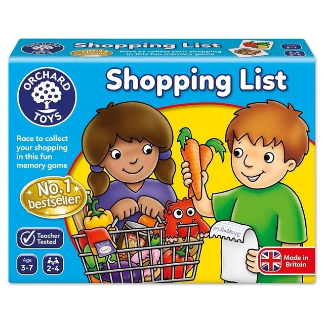 Orchard Toys Shopping List Educational Learning Family Game Matching Memory