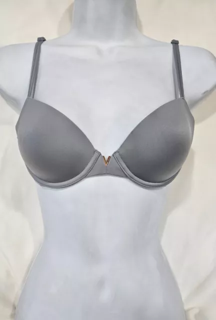 Victoria’s Secret Smooth Lightly Lined Demi Bra SIZE 32C Silver