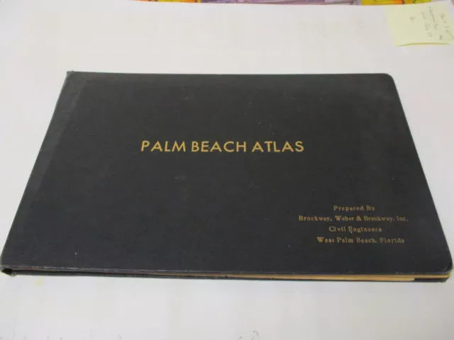 1935 PALM BEACH Atlas Maps Florida Mar-a-Lago Hotels Golf JFK Trump only 3 known