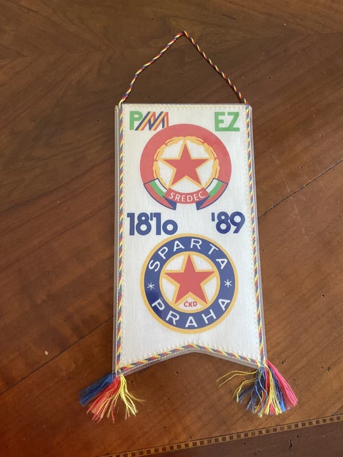 Fanion Gagliardetto Sparta Praga - 90 Years - Wimpel De Collection