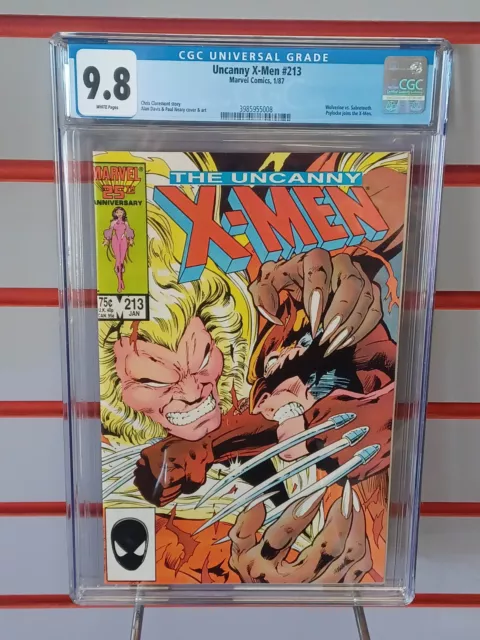 UNCANNY X-MEN #213 CGC Graded 9.8 ~ White Pages