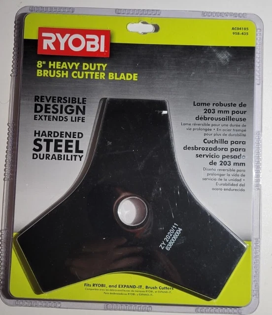 RYOBI AC04105 8” Replacement Heavy Duty Steel TriArc Brush Cutting