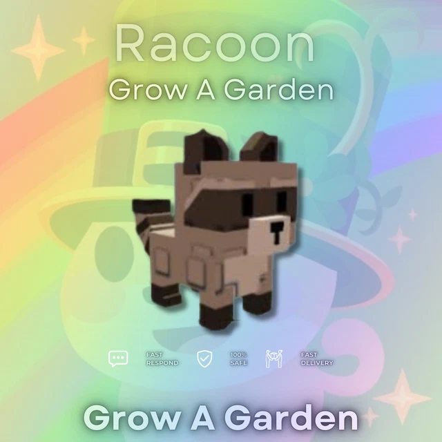 GROW A GARDEN🌱 - Racoon-🦡-Roblox - Fast Delivery Animals/Seeds/Coins £ ...