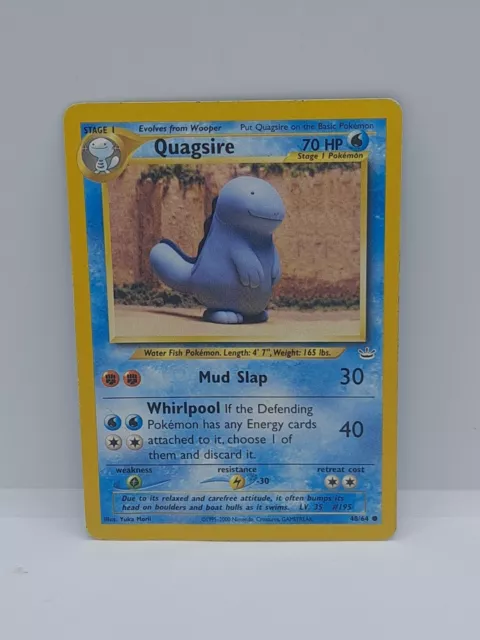 Pokemon TCG Quagsire - 48/64 - Neo Revelation - Common Pokemon TCG Card