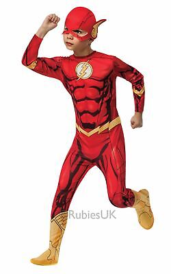 Il Flash Bambino Deluxe Muscle Torace Party Costume Costume Supereroi Ragazzi 