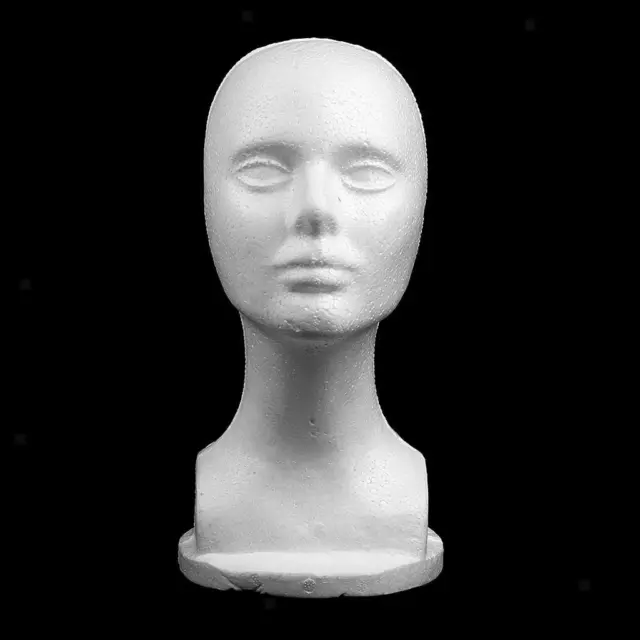 12-Inch Female Styrofoam Mannequin Manikin Head Model Wigs Hat Display Stand