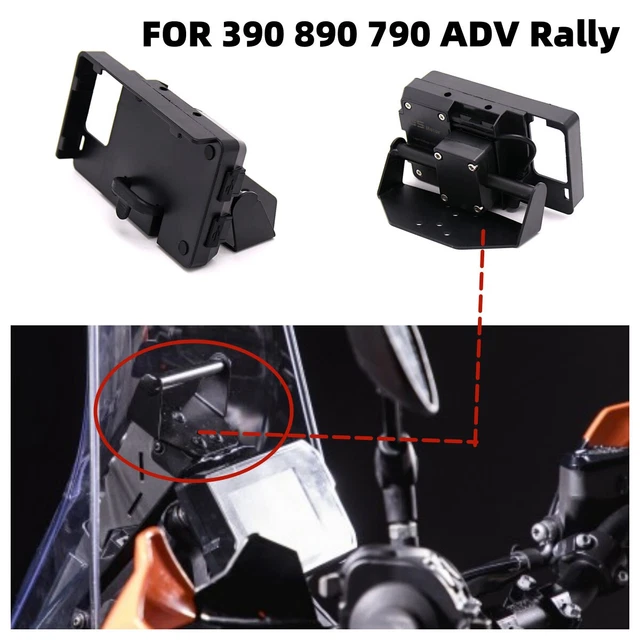 FOR KTM 390 890 790 ADV Rally 2017-2021 Navigation Holder USB Charger Support
