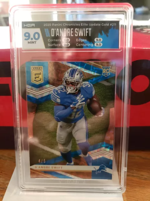 Dandre Swift 4/5 Rookie Card Graded mint 9