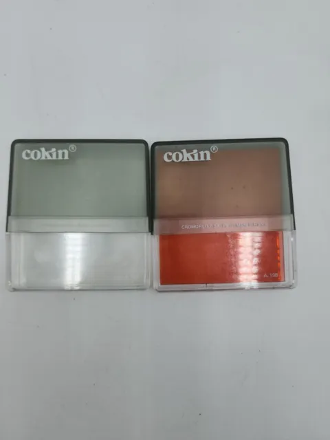 Lote de 2 filtros difusores de Cokin A #084 A #198 filtros cuadrados BONITO ENVÍO RÁPIDO