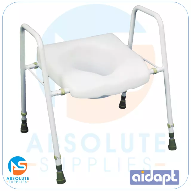 Aidapt VR220 President Raised Toilet Seat & Frame Adjustable Height & Width