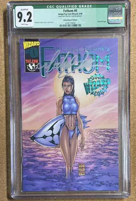 Fathom #0 Wizard Special Edition - CGC 9.2 (NM) SIGNED: Michael Turner (1998)