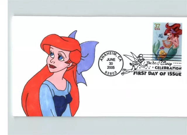 Hand Painted Disney's LITTLE MERMAID, The Art of Disney Celebration, # 1 of 1 FD