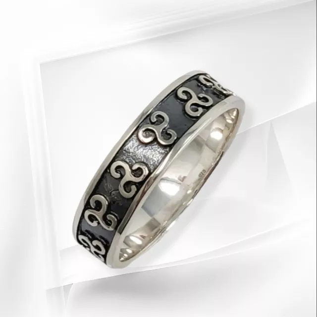 Sterling Silver Men's Ring *Celtic Band Ring *Genuine 925 Sterling Silver
