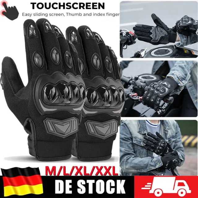 Winter Motorradhandschuhe Fahrrad Winddichte Handschuhe Touchscreen Unisex DE