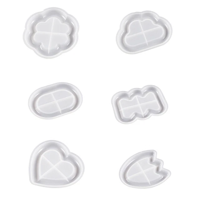 Rolling Tray Molds for Epoxy Resin Casting DIY Flower Cloud Jewelry Holder Mold