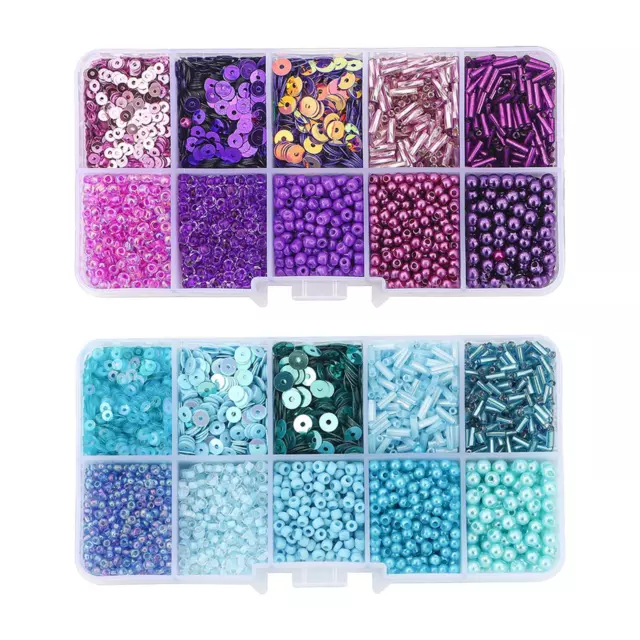 Perles de rocaille en verre, mélange de perles artisanales pour Bracelets,