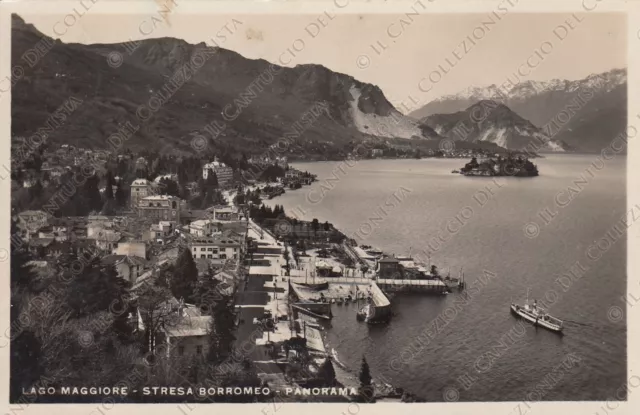 Lago Maggiore Stresa Borromeo panorama Verbano Cartolina