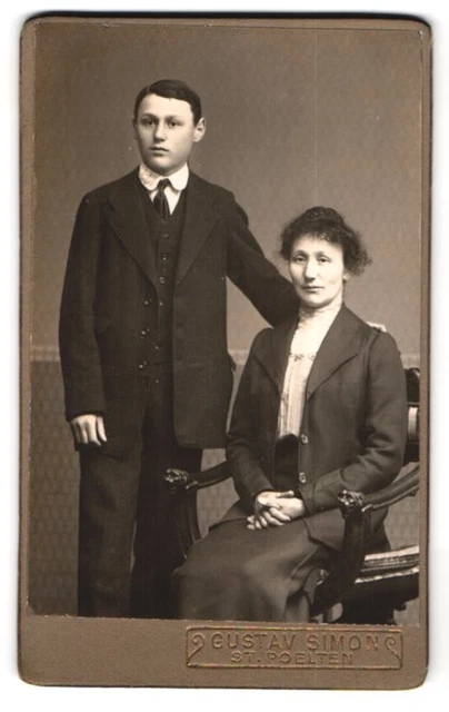 Fotografie Gustav Simon, St. Pölten, Park-Promenade 20, Portrait stolze Mutter