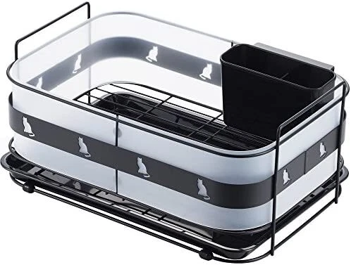 Cesta desagüe de cocina Yoshikawa Kuroneko negra 1305562 36 × 25 × 15.3cm
