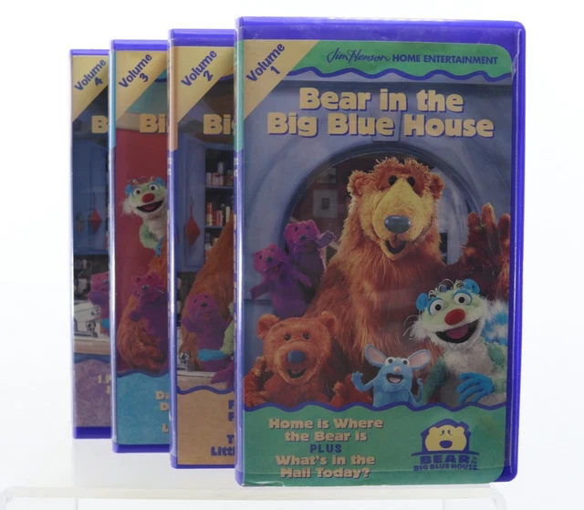 BEAR IN THE Big Blue House Volume 1 2 3 4 Clamshell Blockbuster Rental ...