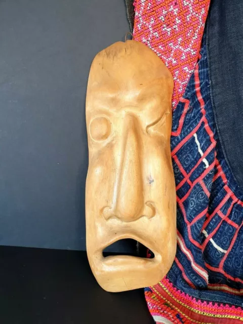Old Japanese Carved Wooden Mask …beautiful collection and display item